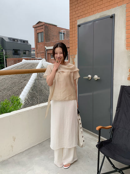 scarf blouse / 2color