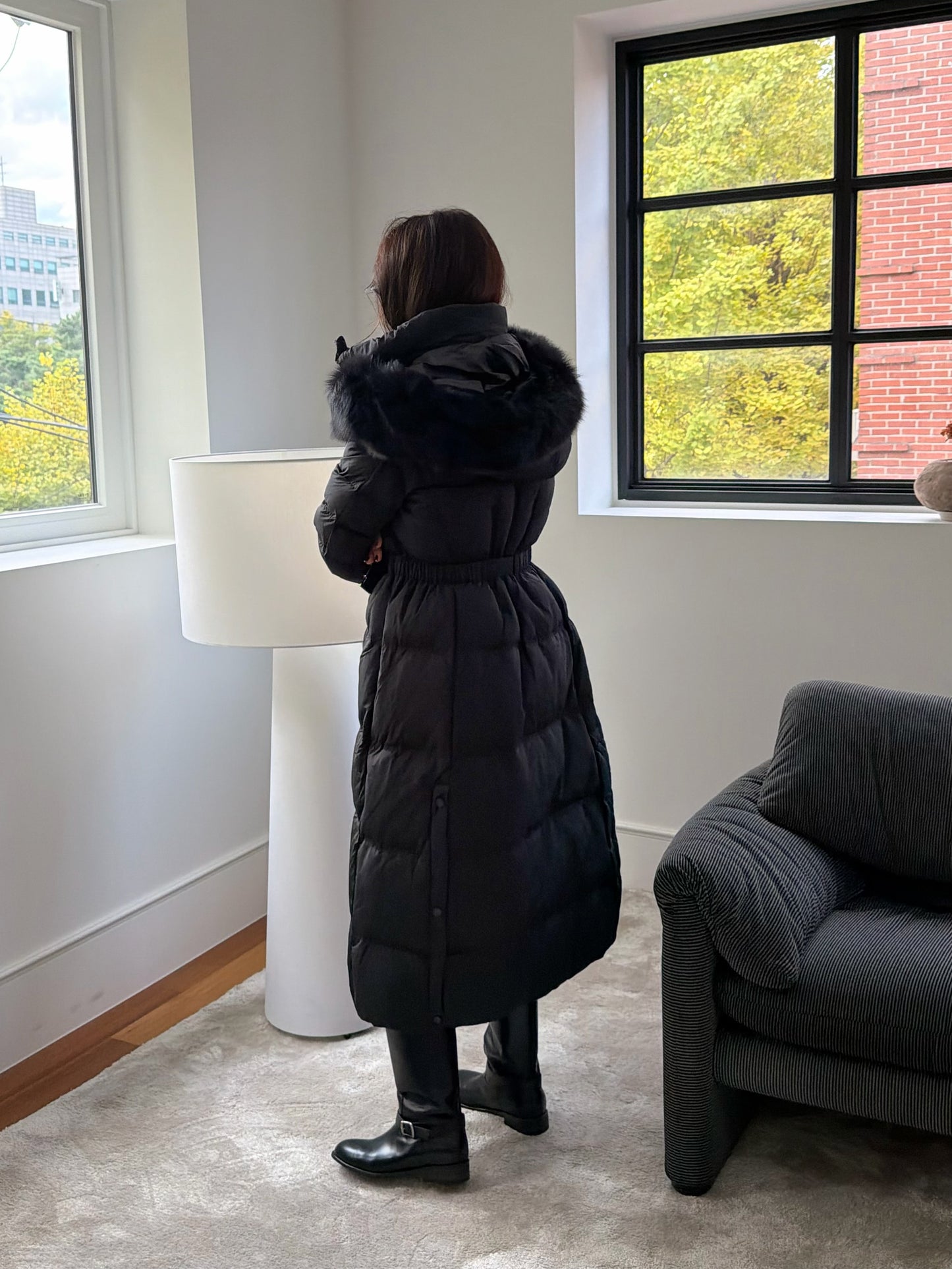 【予約】◆送料無料◆snow dust long pedding / black