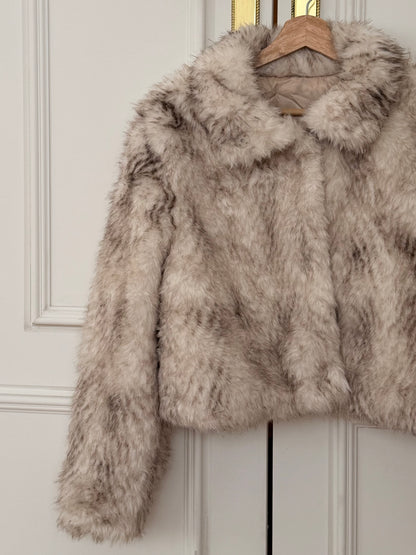 【予約】ombre fake fur jacket