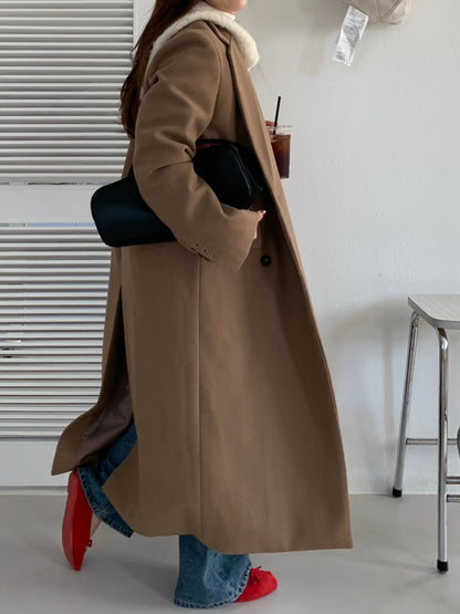 【即納】double bottun over chester coat / brown