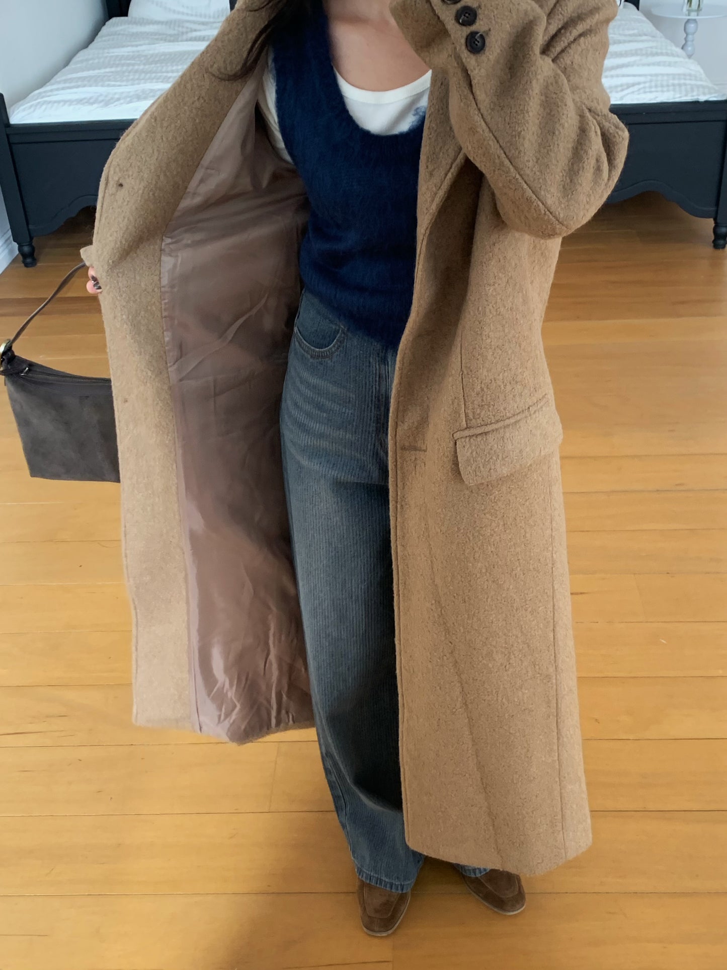 【予約】◆送料無料◆teddy long coat  / camel