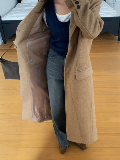 【予約】◆送料無料◆teddy long coat  / camel