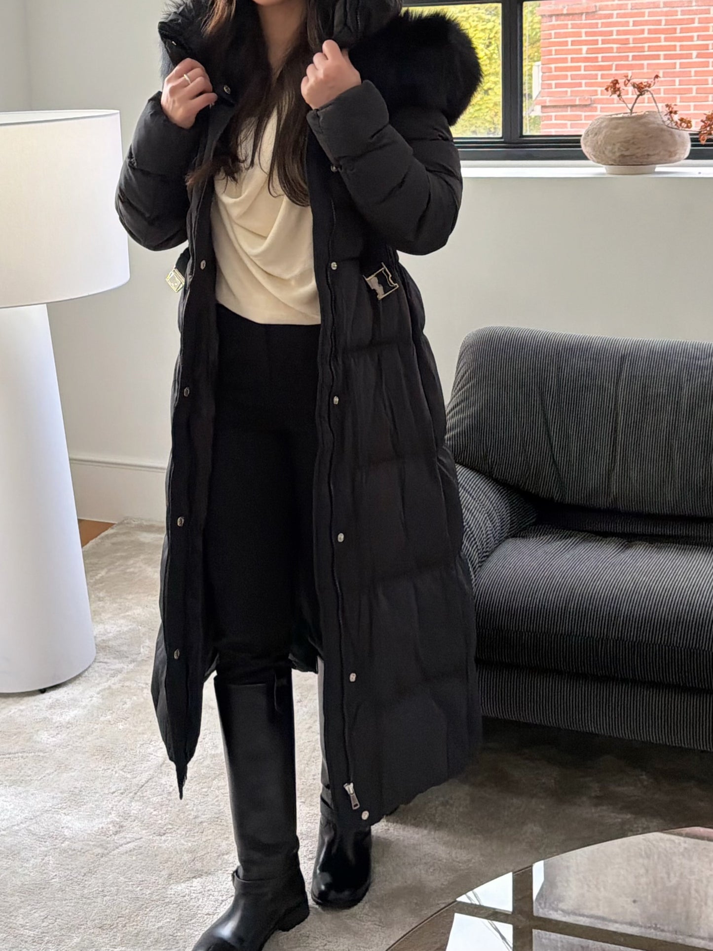 【予約】◆送料無料◆snow dust long pedding / black