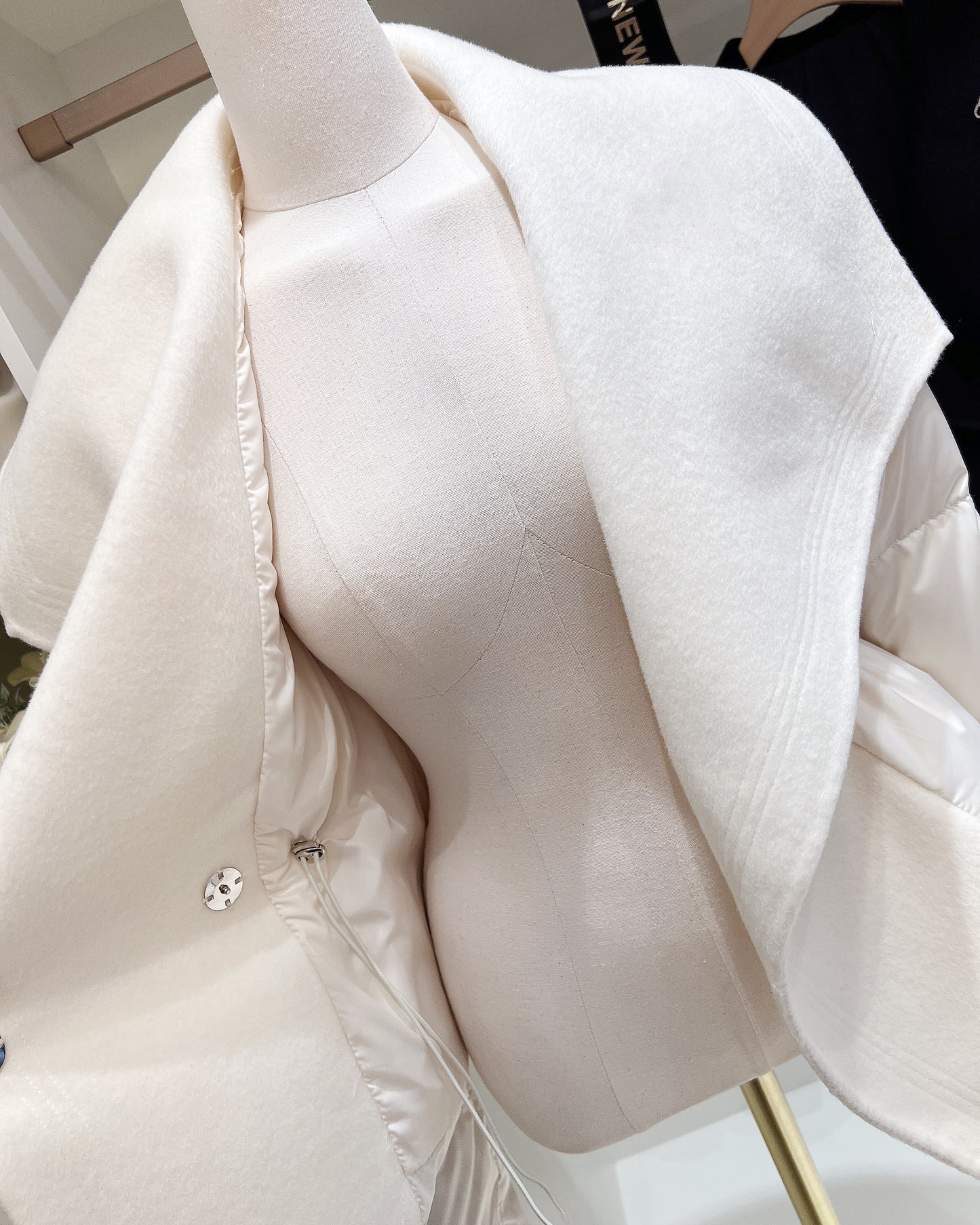 【予約】shawl collar light down / black