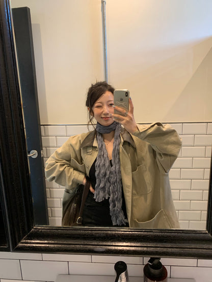 chiffon scarf / 2color