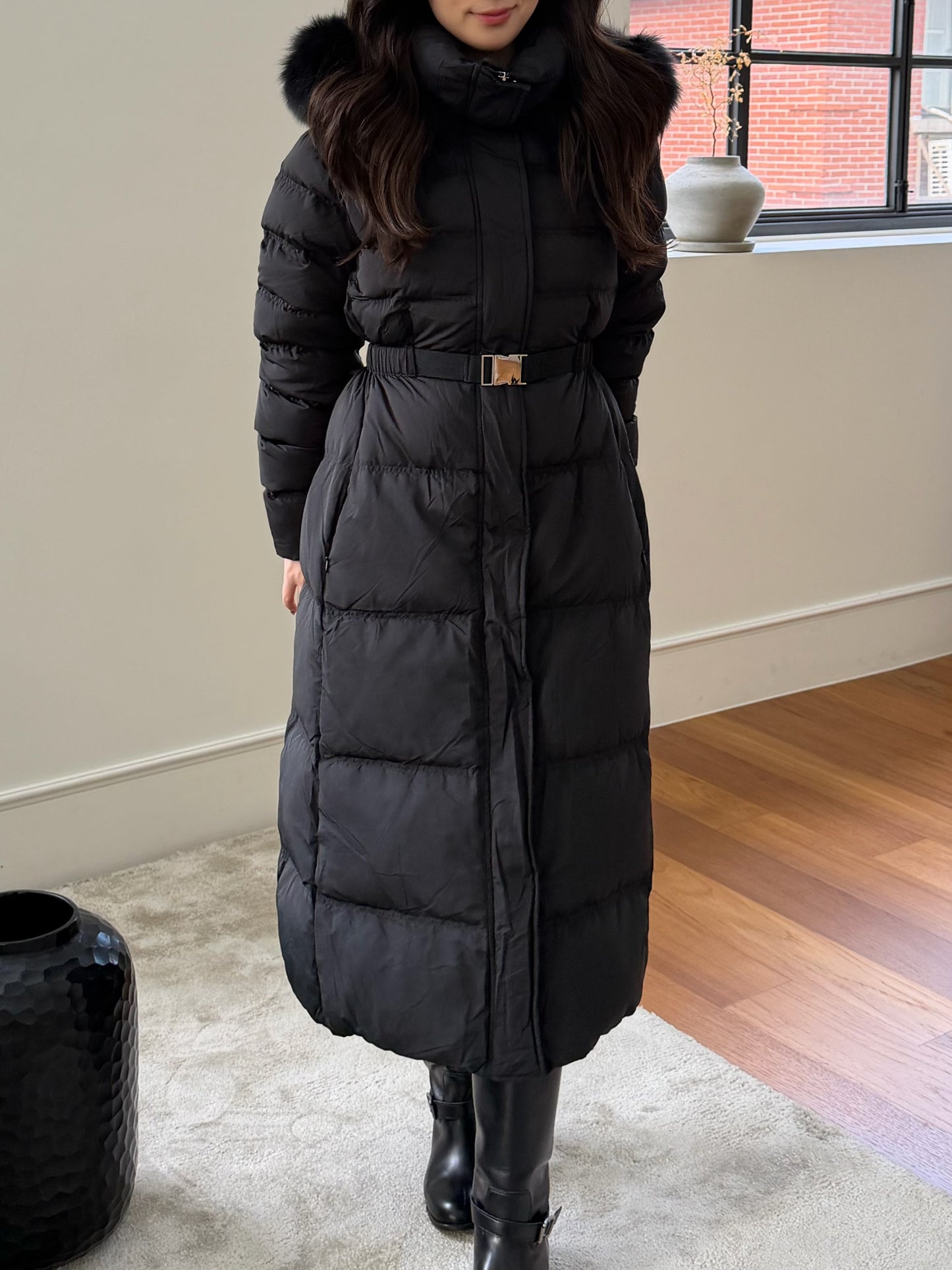 【予約】◆送料無料◆snow dust long pedding / black