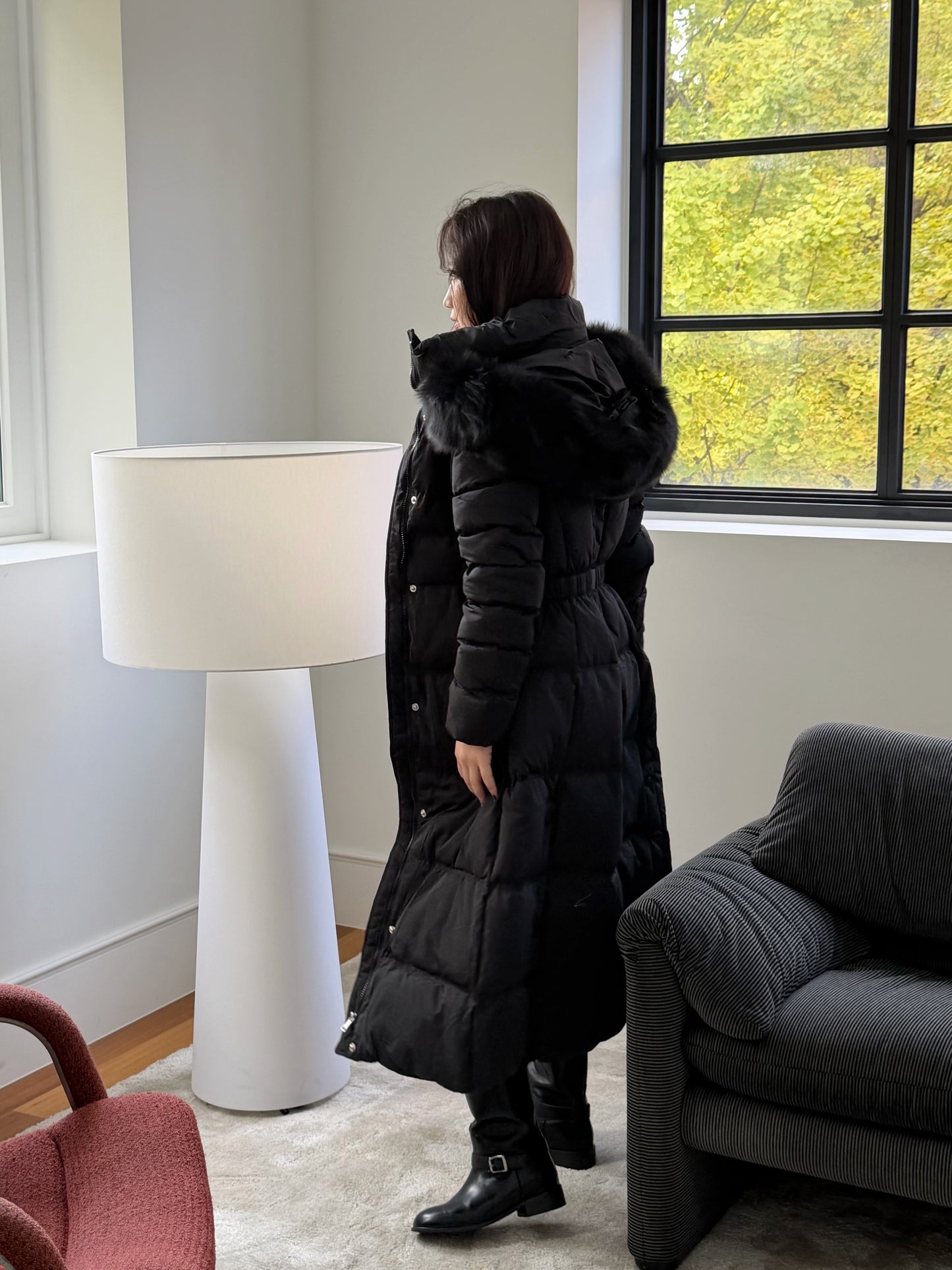 【予約】◆送料無料◆snow dust long pedding / black