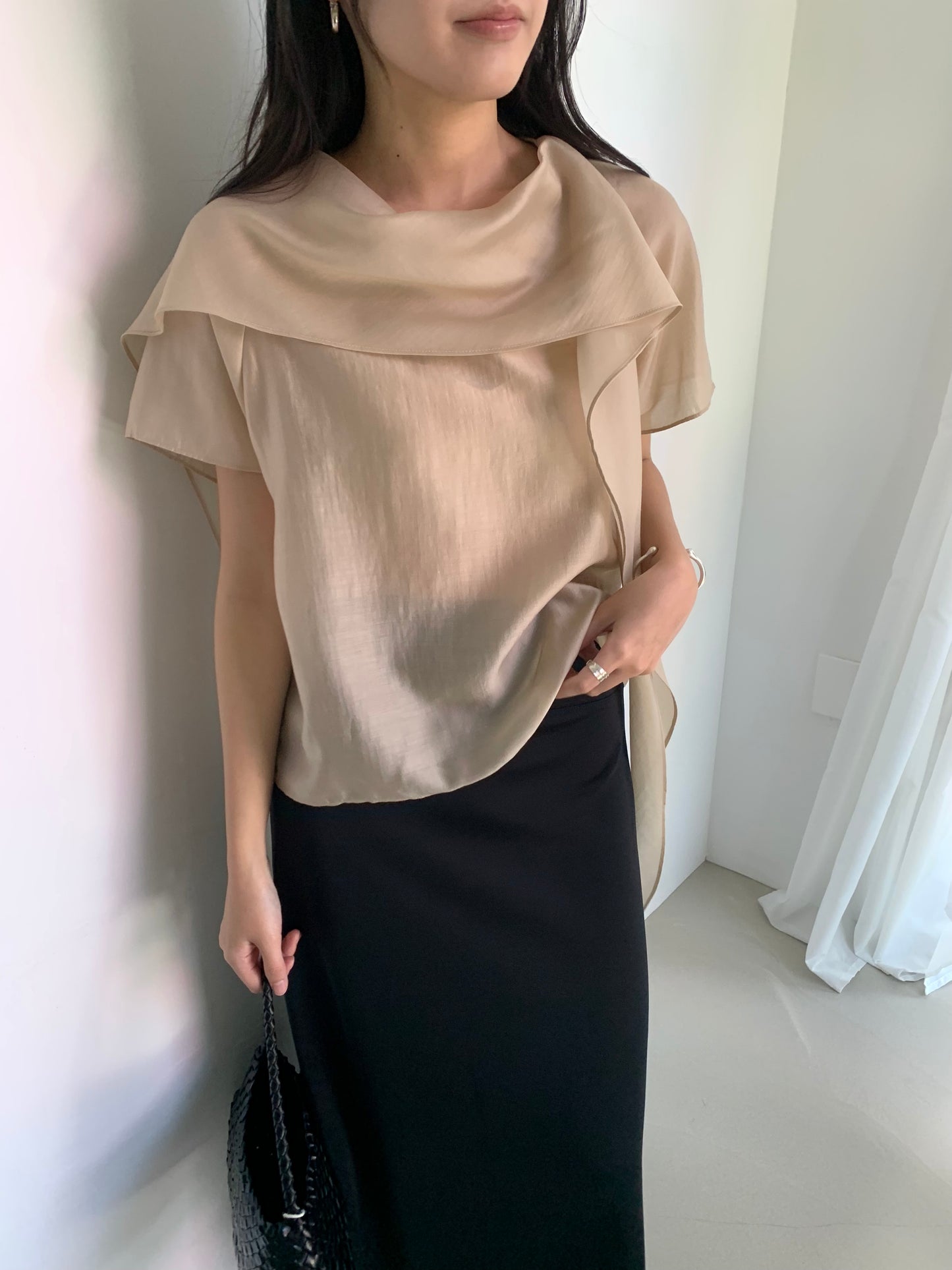 scarf blouse / 2color