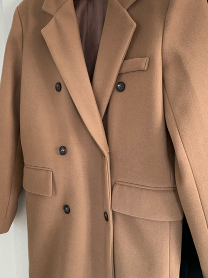 【即納】double bottun over chester coat / brown