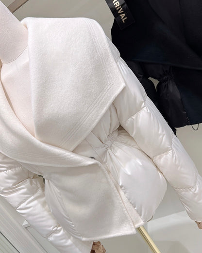 【予約】shawl collar light down / ivory