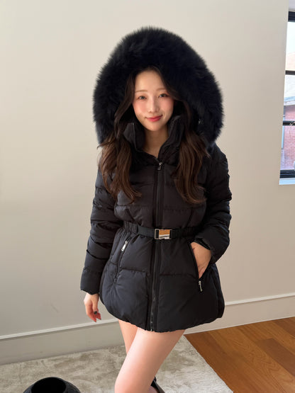 【予約】◆送料無料◆side pocket short down jacket / black