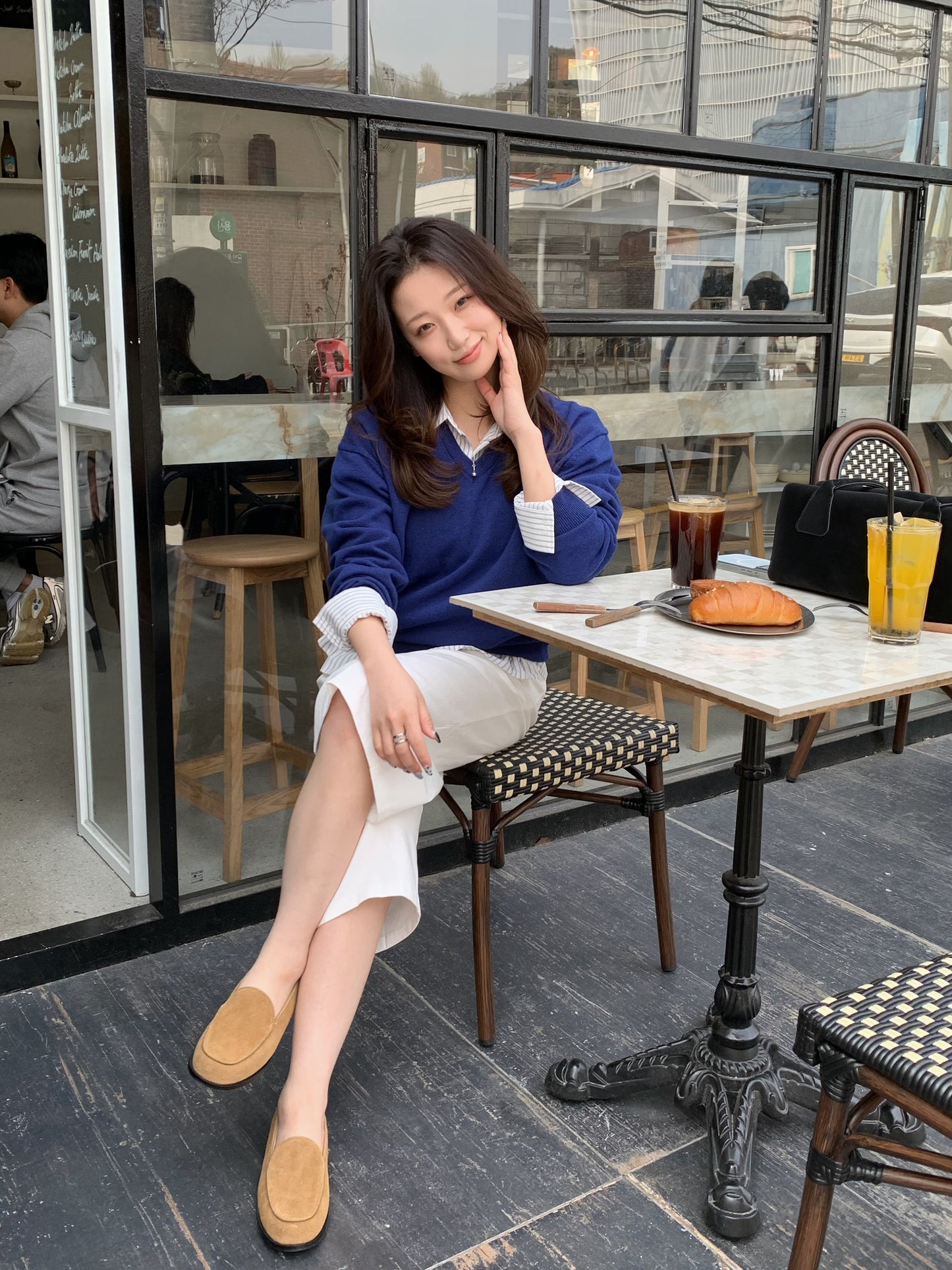 【送料無料】real suede round loafer (本革)