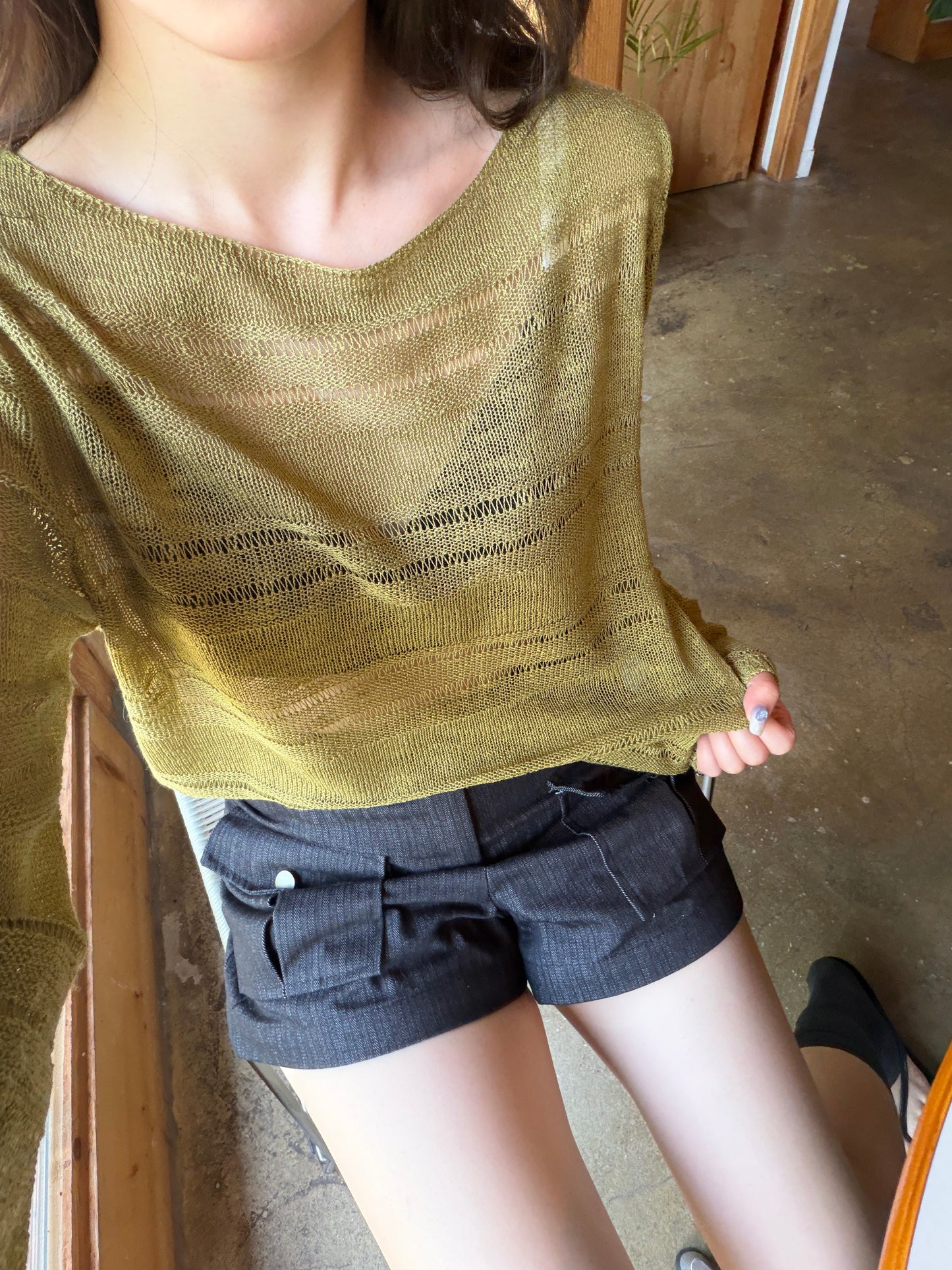 double pocket short pants