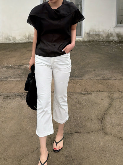 stretch sabrina flare pants / 2color