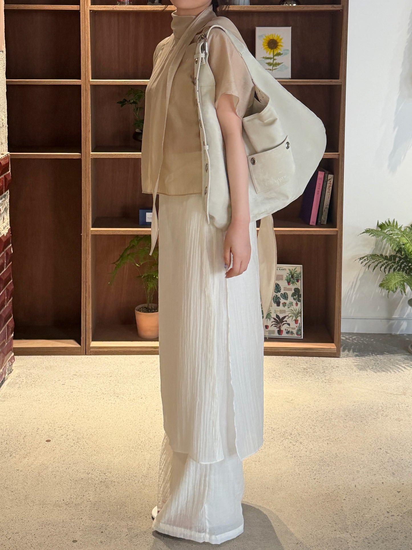 wrap wide pants / 3color