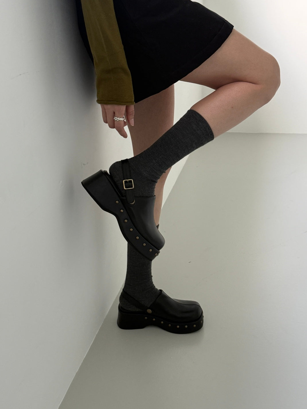 【送料無料】studded clog sansals