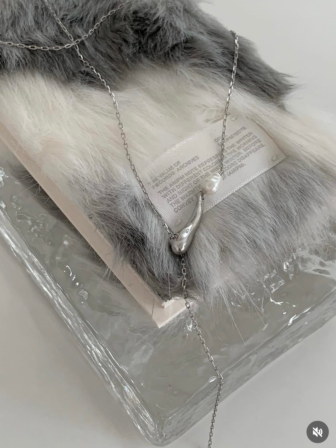 pearl Ychain long necklace