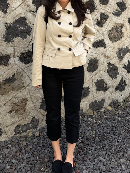 short trench coat / 2color