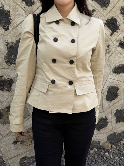 short trench coat / 2color