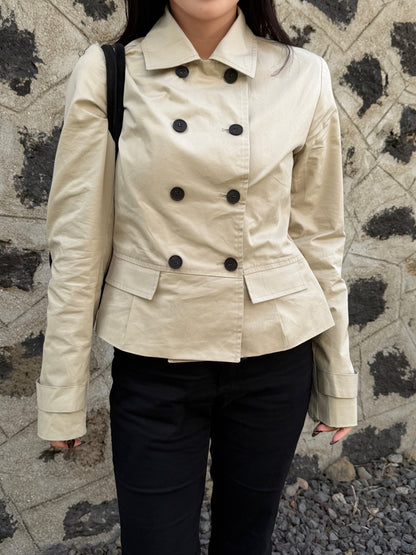 short trench coat / 2color