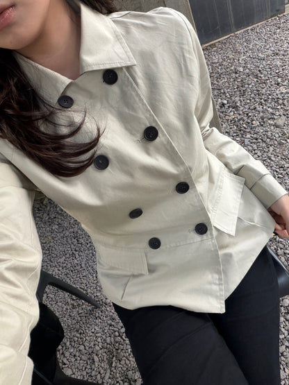 short trench coat / 2color