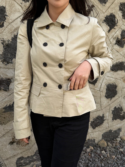 short trench coat / 2color