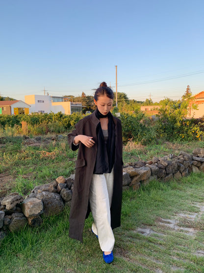 loose color denim pants / 3color