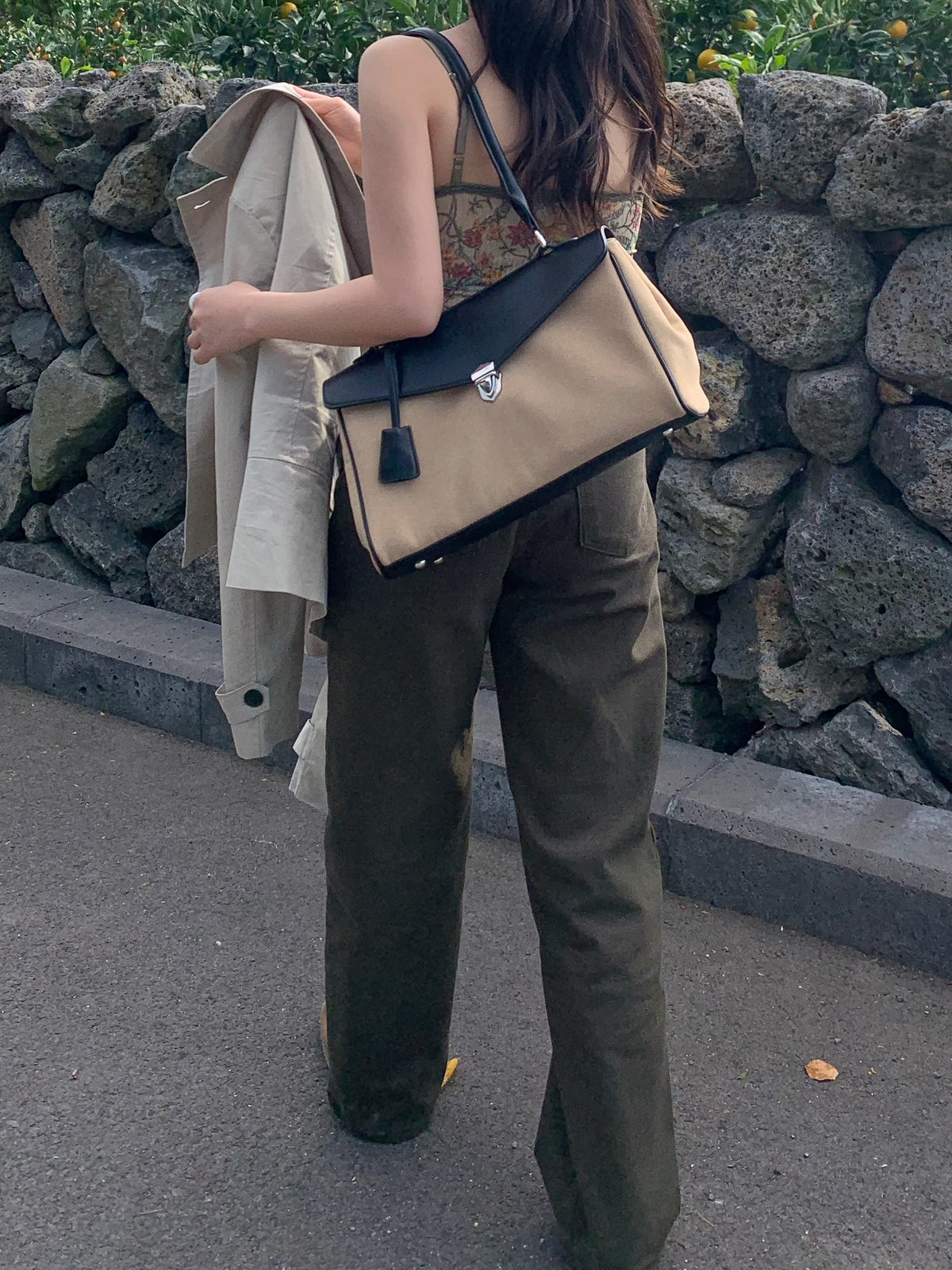 loose color denim pants / 3color