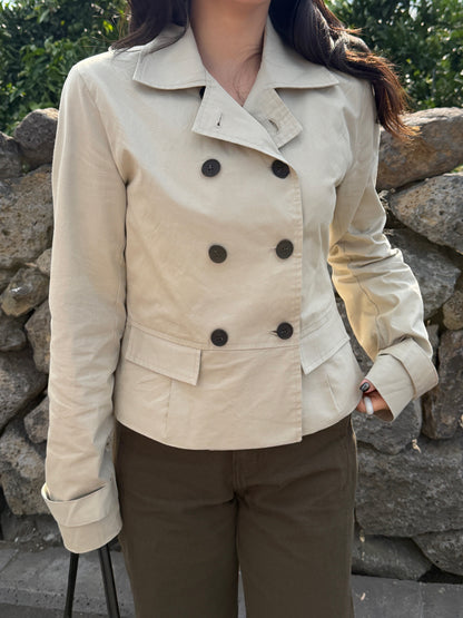 short trench coat / 2color
