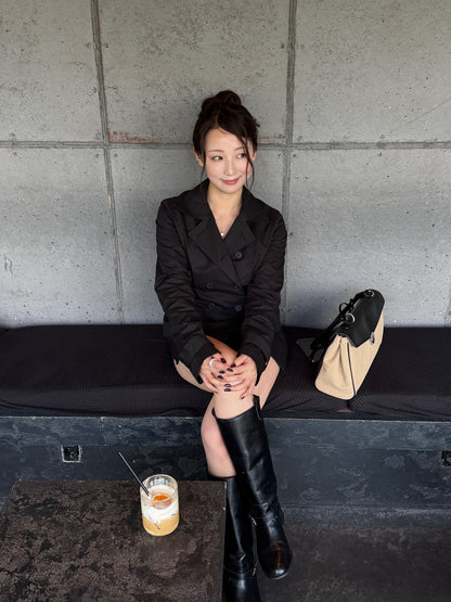 short trench coat / 2color