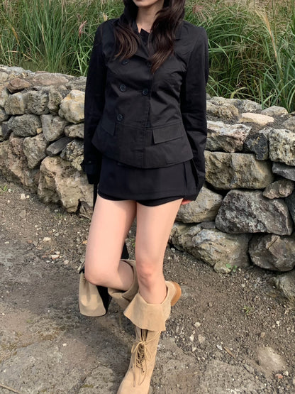 short trench coat / 2color