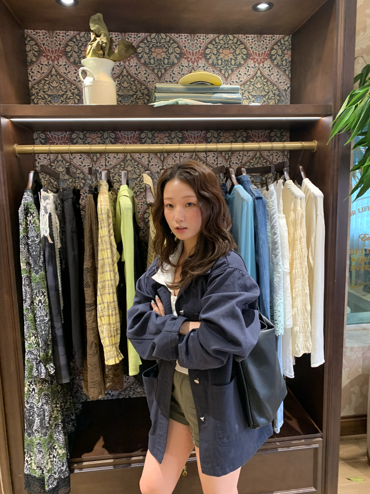 overfit denim jacket / 2color