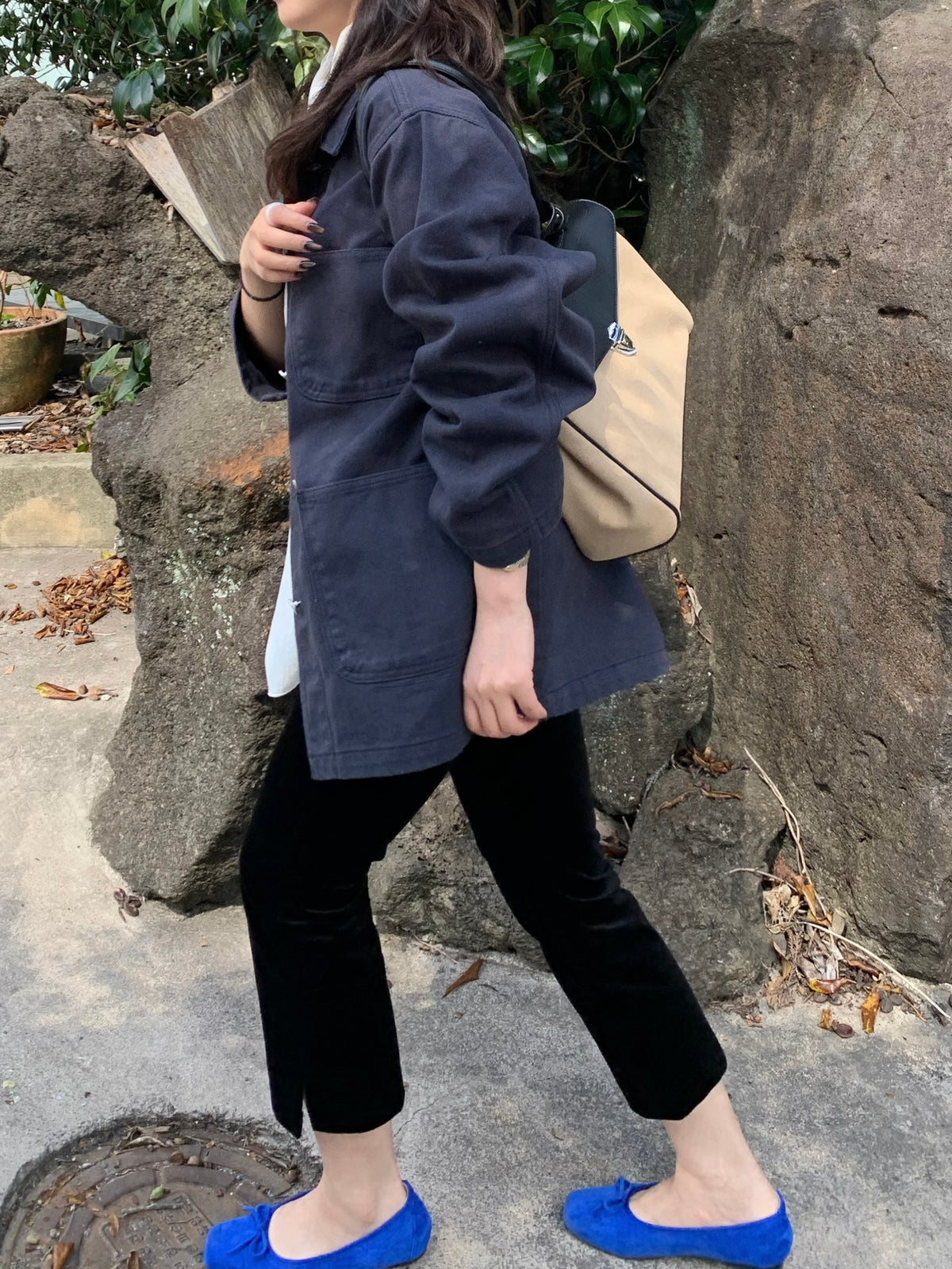 overfit denim jacket / 2color