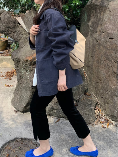 overfit denim jacket / 2color