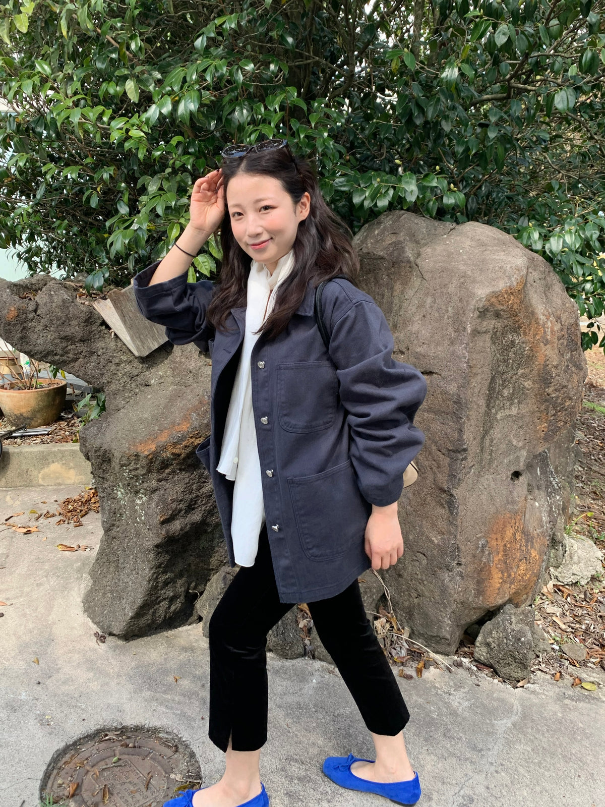 overfit denim jacket / 2color