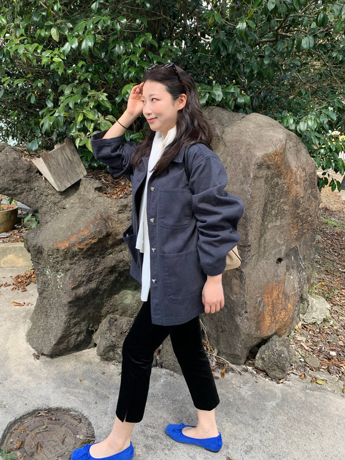 overfit denim jacket / 2color