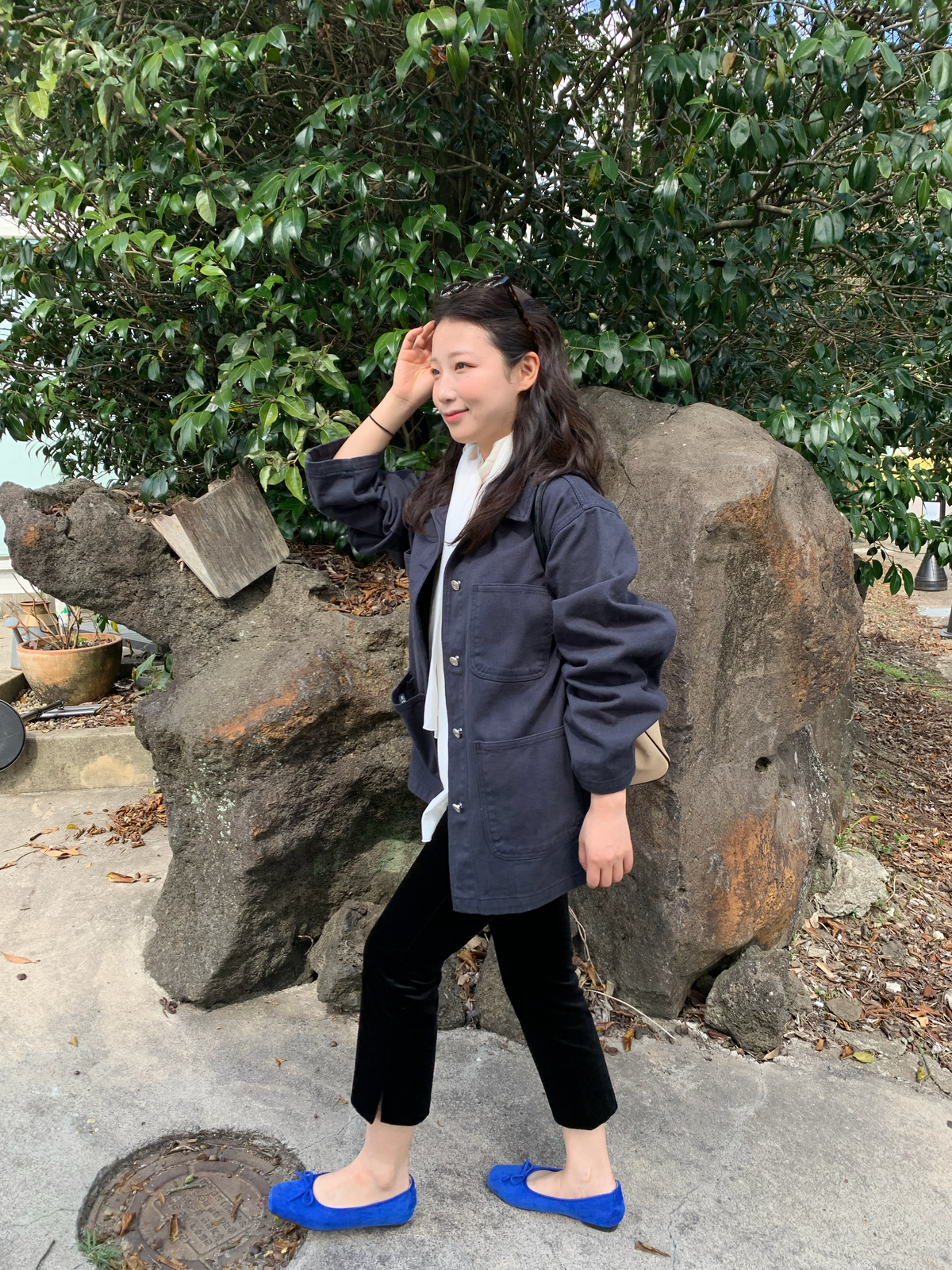 overfit denim jacket / 2color