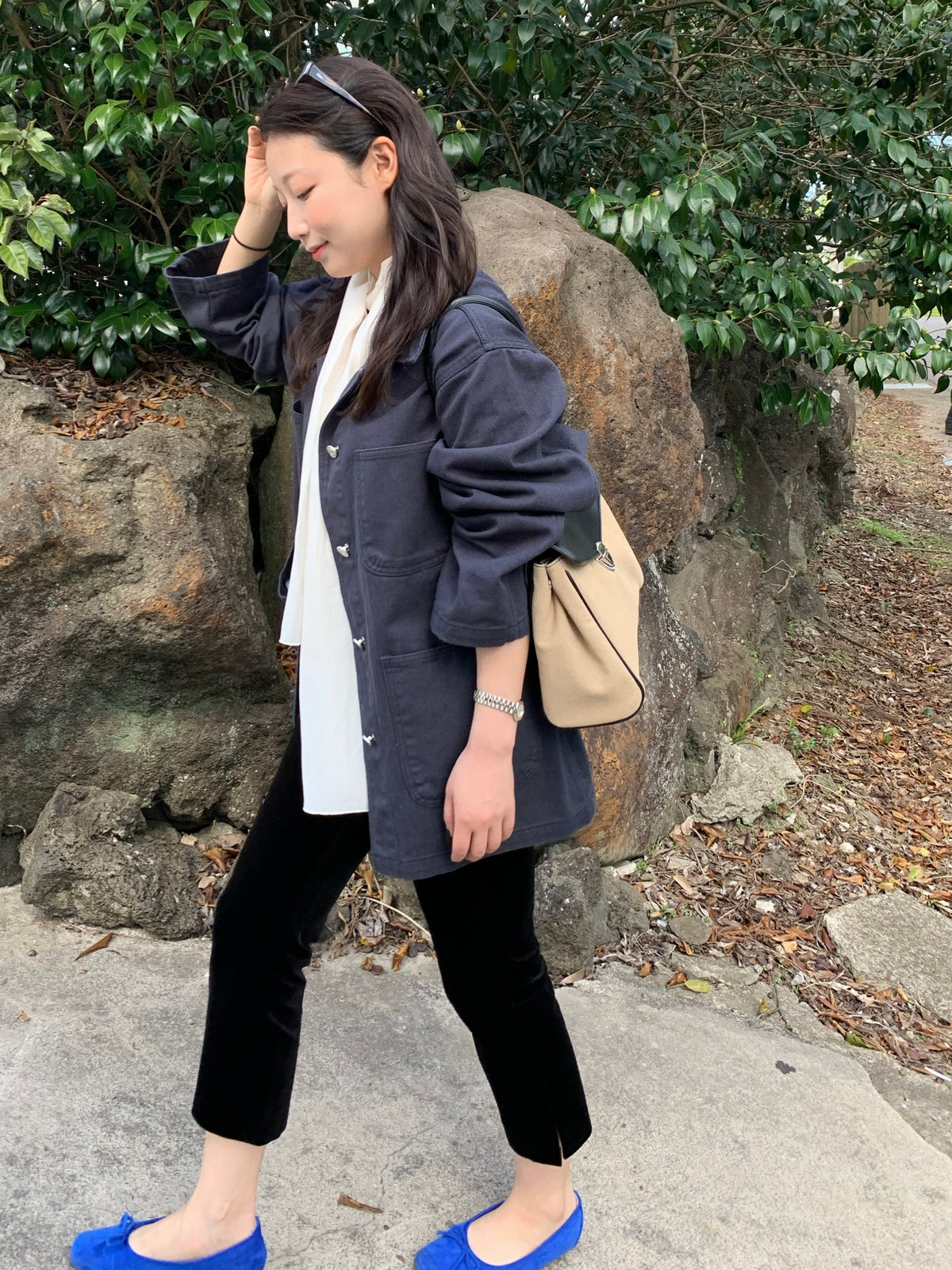 overfit denim jacket / 2color