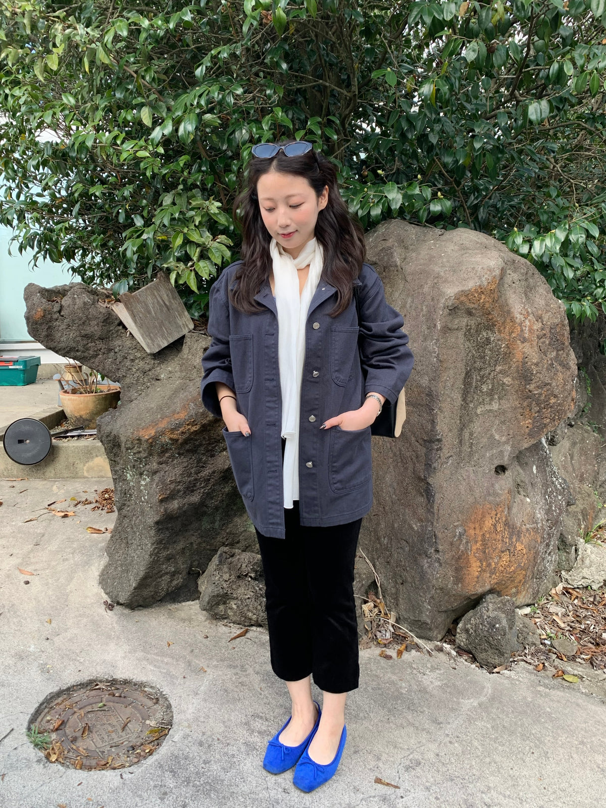 overfit denim jacket / 2color