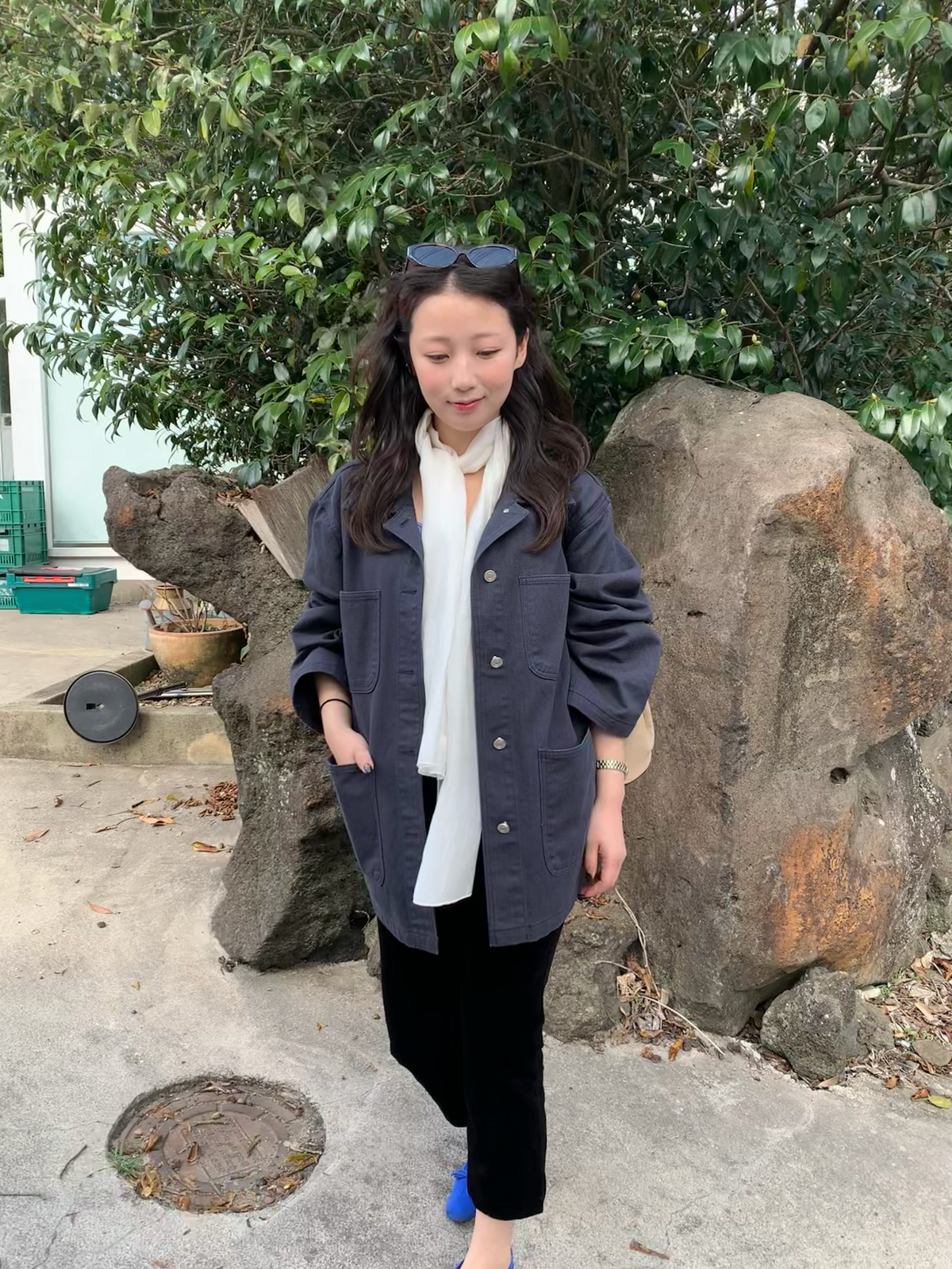 overfit denim jacket / 2color