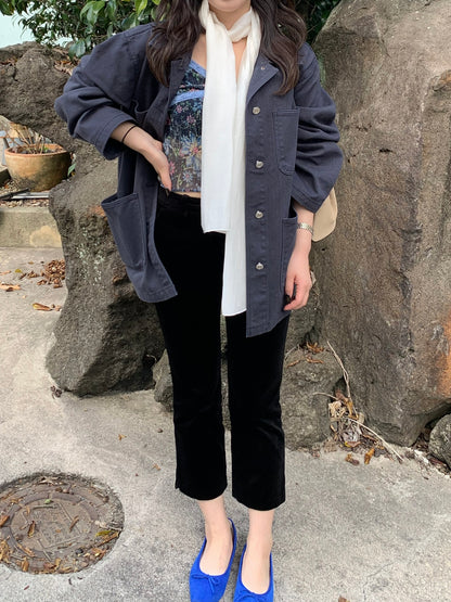 velvet capri pants