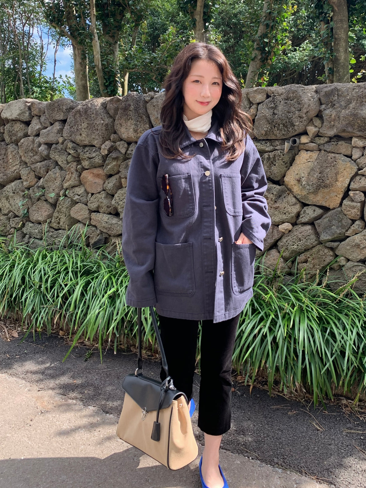 overfit denim jacket / 2color