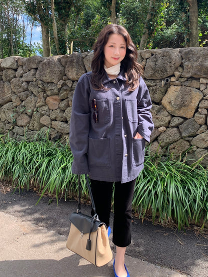 overfit denim jacket / 2color