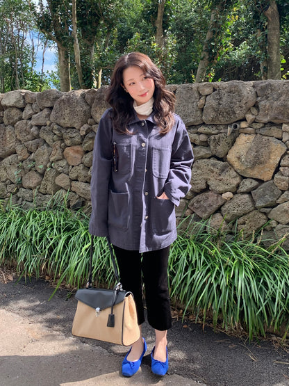 overfit denim jacket / 2color