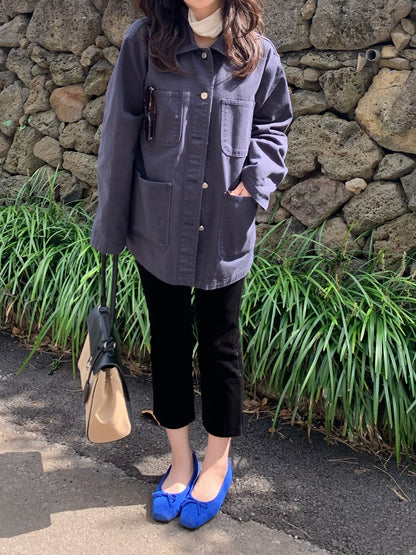 overfit denim jacket / 2color
