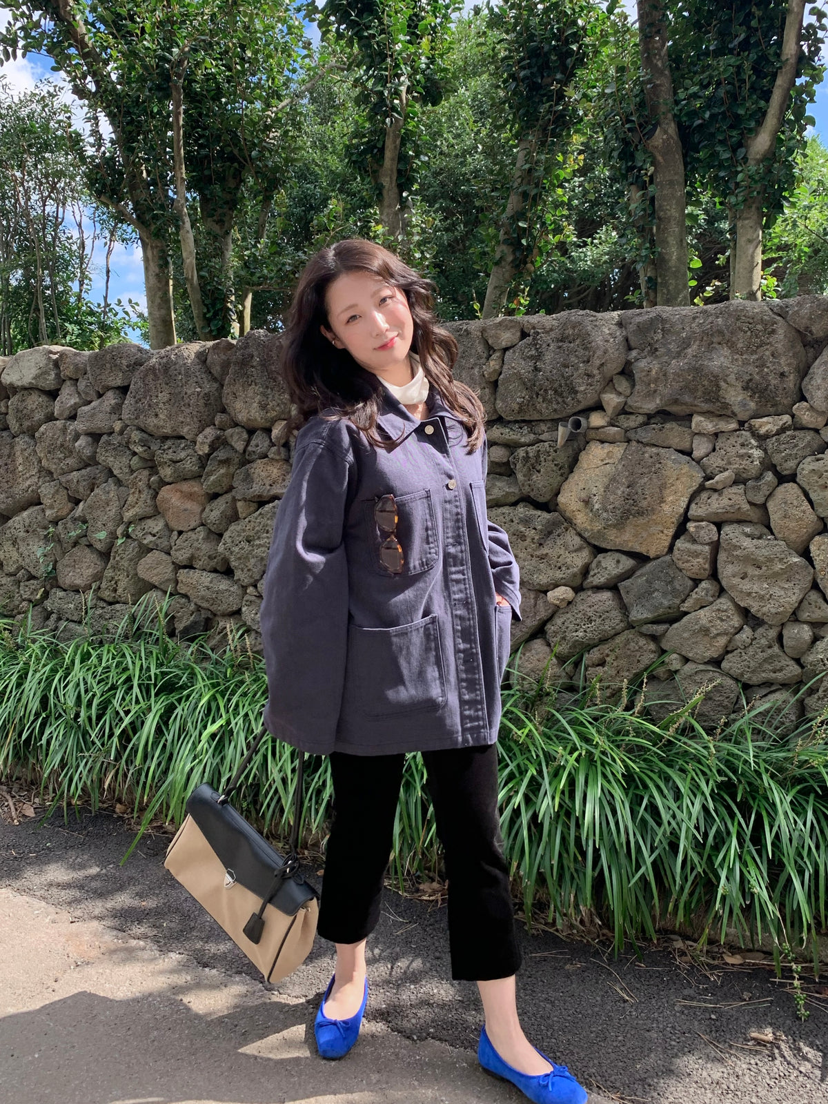 overfit denim jacket / 2color