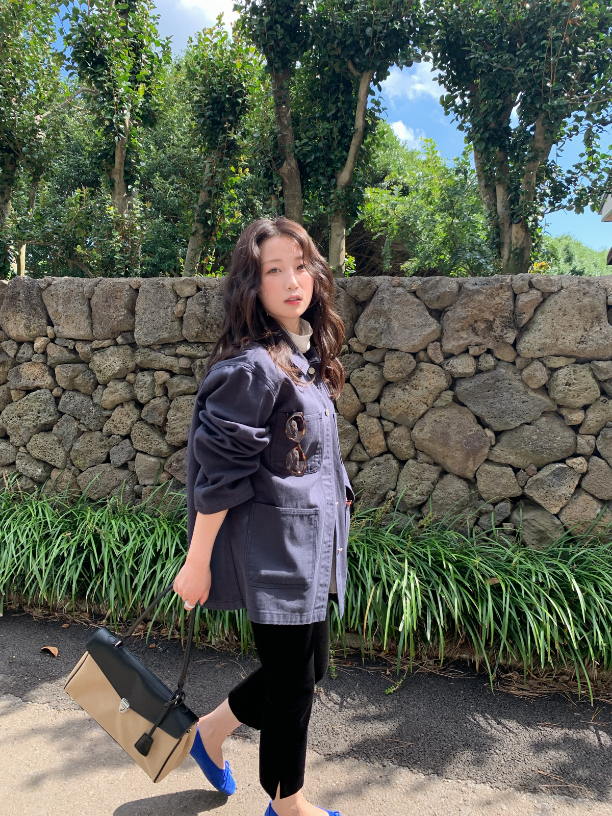 overfit denim jacket / 2color