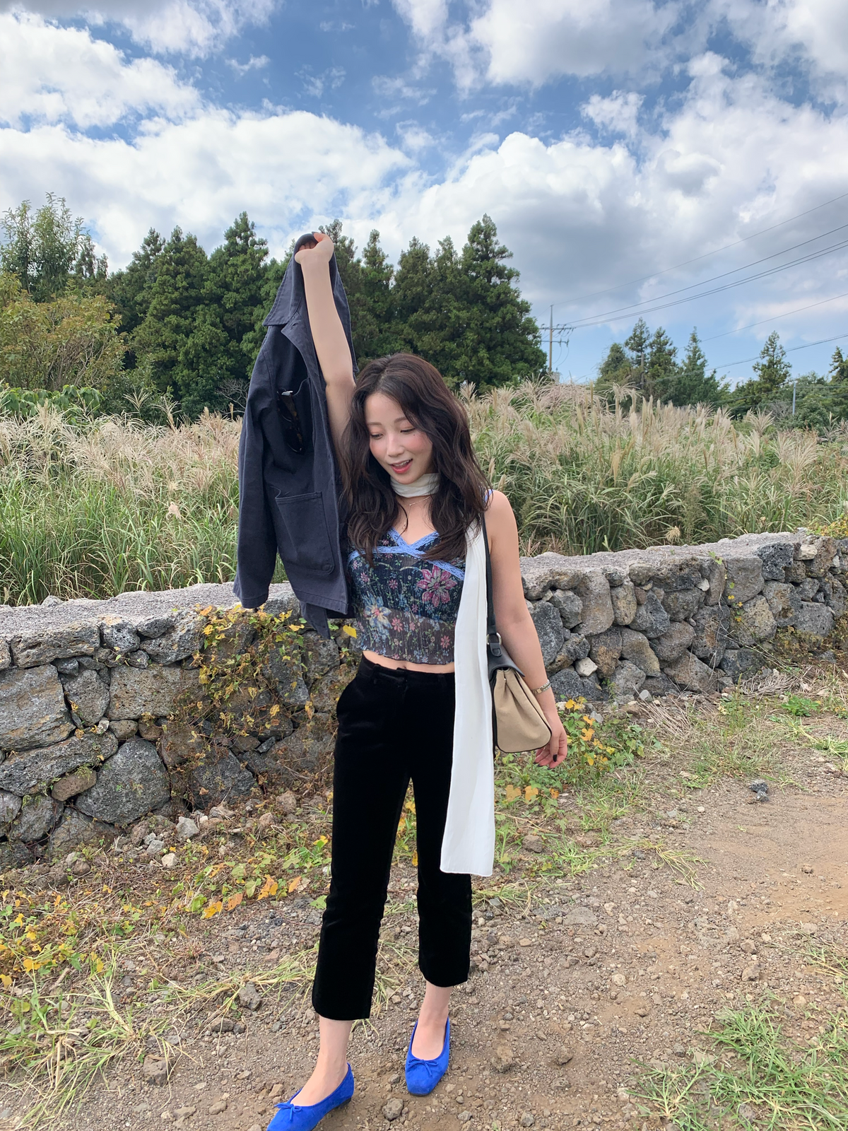 velvet capri pants
