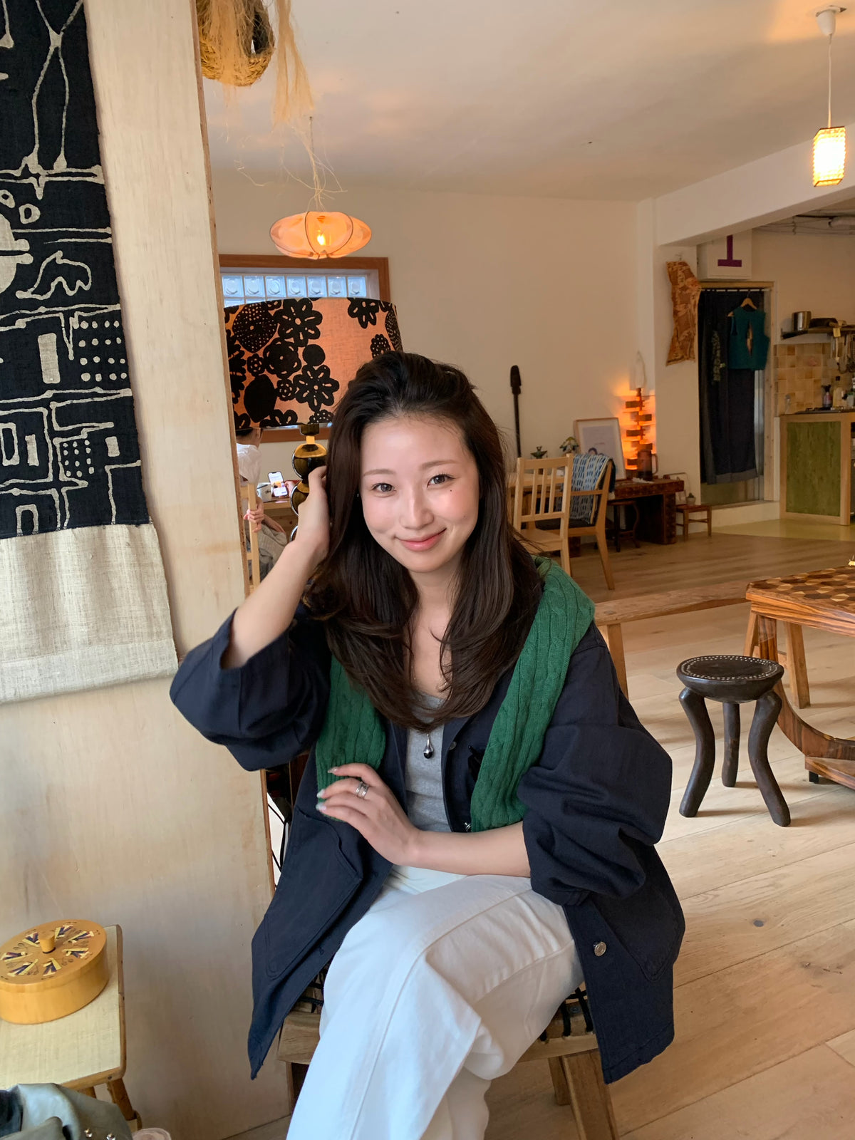 overfit denim jacket / 2color