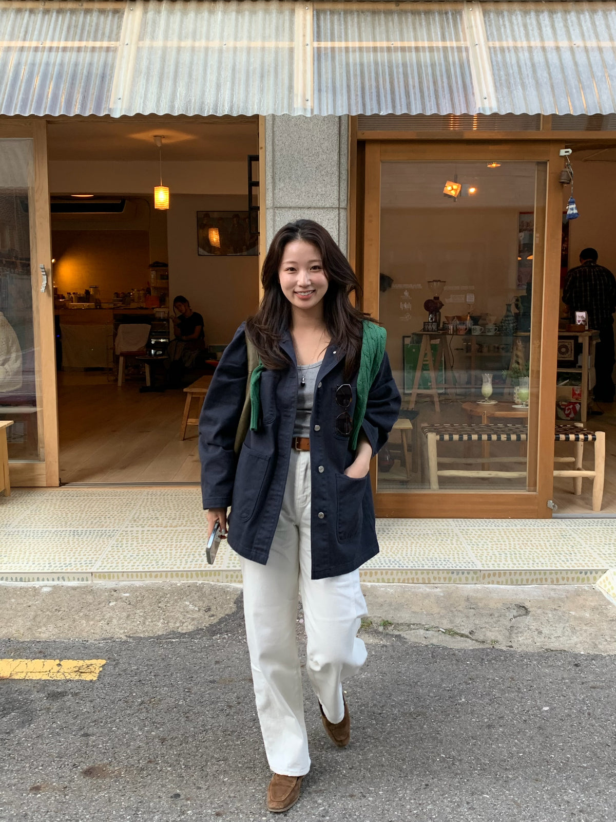 overfit denim jacket / 2color